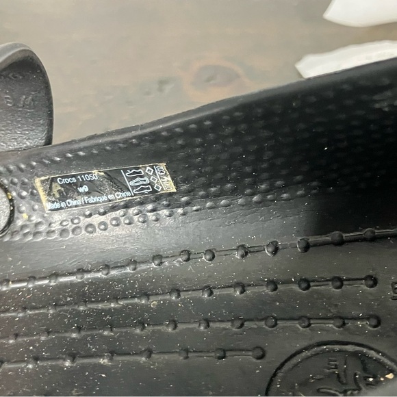 Crocs Alice Mary Jane Shoes Size 9 Women’s Solid Black Workwear - Picture 8 of 8